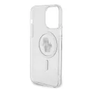 Karl Lagerfeld Karl&Choupette Glitter MagSafe Apple iPhone 15 Pro Max hátlap tok, átlátszó