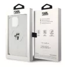 Karl Lagerfeld Karl&Choupette Glitter MagSafe Apple iPhone 15 Pro Max hátlap tok, átlátszó