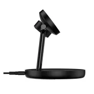   Baseus Swan 3in1 MagSafe vezeték nélküli töltő, 15W, fekete