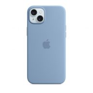 Apple iPhone 15 Plus MagSafe szilikon tok, télkék