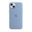 Apple iPhone 15 Plus MagSafe szilikon tok, télkék