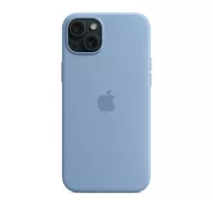 Apple iPhone 15 Plus MagSafe szilikon tok, télkék