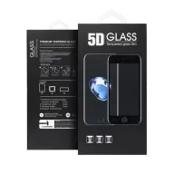   Apple iPhone 15/ iPhone 16 5D Full Glue hajlított tempered glass kijelzővédő üvegfólia, fekete
