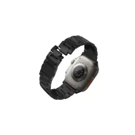 Uniq Osta Apple Watch 42/44/45/49mm fém szíj, fekete