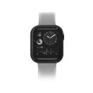 Uniq Nautic Apple Watch 45mm műanyag tok üvegfóliával, fekete