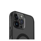 Uniq Calio Apple iPhone 15 Pro Magsafe szilikon tok, fekete-átlátszó