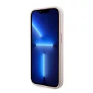 Guess 4G Stripe Apple iPhone 14 Pro szilikon Magsafe hátlap tok, rózsaszín