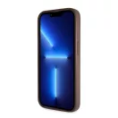 Guess 4G Strass Triangle Metal Logo tok, iPhone 15 Pro, barna