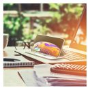 Forcell Elegance oldalra nyíló hátlap tok Samsung S24, PLUS fekete