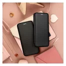 Forcell Elegance oldalra nyíló hátlap tok Samsung S24, fekete