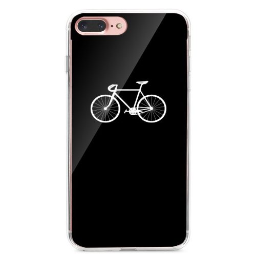 Samsung Galaxy A8 (2018) SM-A530F, TPU szilikon tok, kerékpár minta, TrendLine, fekete/fehér