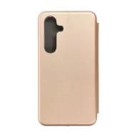   Forcell Elegance oldalra nyíló hátlap tok Samsung S24 arany