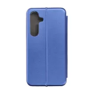   Forcell Elegance oldalra nyíló hátlap tok Samsung S24 kék
