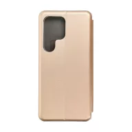   Forcell Elegance oldalra nyíló hátlap tok Samsung S24 ULTRA arany
