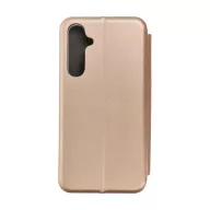   Forcell Elegance oldalra nyíló hátlap tok Samsung Galaxy S23 FE, arany