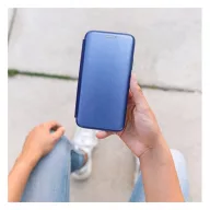   Forcell Elegance oldalra nyíló hátlap tok Samsung Galaxy S23 FE, kék
