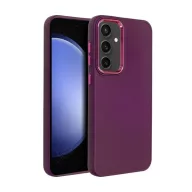  Frame Samsung Galaxy S23 FE közepesen ütésálló tok kameravédő kerettel, lila
