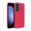 Frame Samsung Galaxy S23 FE közepesen ütésálló tok kameravédő kerettel, magenta