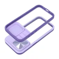 Slider Samsung S23 FE, kameravédős szilikon tok, lila