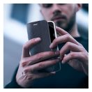 Forcell Sensitive Samsung Galaxy S23 FE mágneses tok , fekete