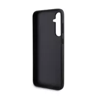   Karl Lagerfeld Saffiano Grip Stand Metal Logo Samsung Galaxy S23 FE hátlap tok, fekete