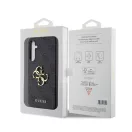 Guess PU 4G Metal Logo Samsung Galaxy S23 FE hátlap tok, szürke