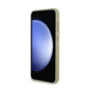 Guess PU Fixed Glitter 4G Metal Logo Samsung Galaxy S23 FE hátlap tok, arany