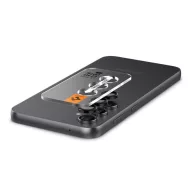   Spigen Glas.tR SLIM EZ Fit Optik Pro Samsung Galaxy S23 FE Tempered kameralencse-védő fólia felhelyező kerettel, fekete (2db)