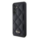 Guess Quilted Metal Logo Samsung GalaxyS23 FE tok, fekete