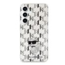 Karl Lagerfeld Monogram Choupette Samsung Galaxy S23 FE tok, átlátszó