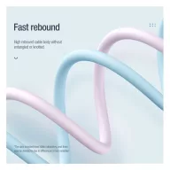   Nillkin Flowspeed USB-C / Lightning  szilikon kábel, 27W, 1,2m, kék