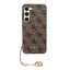 Guess 4G Charms Samsung Galaxy S24 szilikon tok, barna