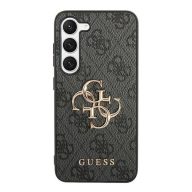   Guess 4G Big Metal Logo Samsung Galaxy S24 hátlap tok, fekete