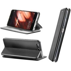   LG K30 (2019), Oldalra nyíló tok, stand, Forcell Elegance, fekete