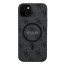 Guess 4G Collection Leather Metal Logo Samsung Galaxy S24 Ultra mágneses tok, fekete