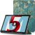 Lenovo Tab 4 8.0 TB-8504F, mappa tok, virág minta, Trifold, zöld/színes