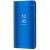 Huawei Y7 (2019) / Y7 Prime (2019), Oldalra nyíló tok, hívás mutatóval, Smart View Cover, kék (utángyártott)