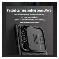   Nillkin CamShield Pro Samsung Galaxy S24 Ultra műanyag hátlap tok, fekete