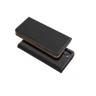Smart Pro bőr flip tok Xiaomi Redmi Note 13 4G, fekete