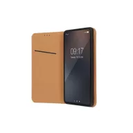 Smart Pro bőr flip tok Xiaomi Redmi Note 13 Pro 4G, barna
