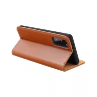 Smart Pro bőr flip tok Xiaomi Redmi Note 13 Pro 4G, barna