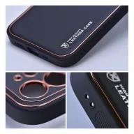   Forcell Leather műbőr hátlap tok Samsung Galaxy A25 5G, fekete