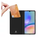 Dux Ducis Skin Pro Samsung Galaxy A05s műbőr tok, fekete