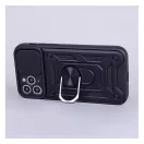 Defender Slide Xiaomi Redmi Note 9s / 9 Pro / 9 Pro Max ütésálló tok, fekete