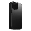 Nomad Modern Leather Folio iPhone 15 Pro Max flip tok, fekete