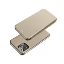 Forcell Elegance oldalra nyíló hátlap tok, Samsung Galaxy A15 5G, arany