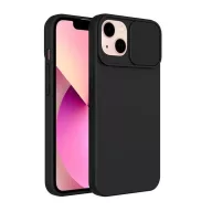   Slide Samsung Galaxy A15 5G, kameravédős szilikon tok, fekete