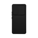 Slide Samsung Galaxy A15 5G, kameravédős szilikon tok, fekete