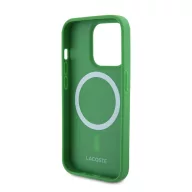   Lacoste Iconic Petit Pique Woven Logo iPhone 15 Pro Max MagSafe tok, zöld