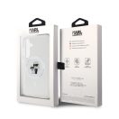 Karl Lagerfeld IML Karl & Choupette Samsung Galaxy S24 MagSafe tok, átlátszó